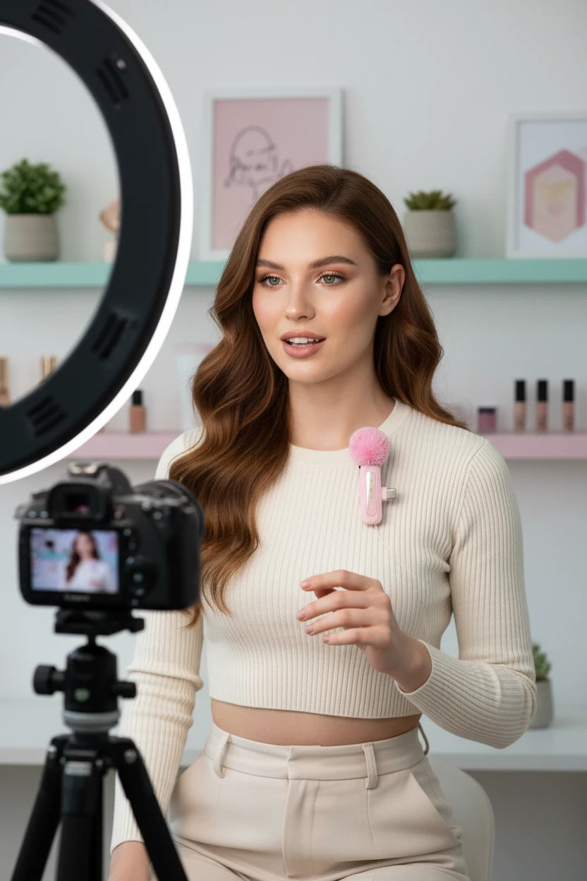 Wireless Lavalier Microphone for Content Creators