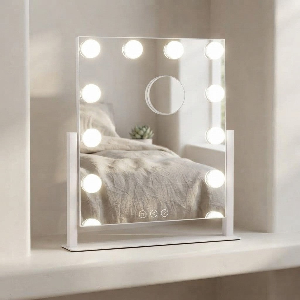 LED Vanity Mirror with Lights & 10X Magnification