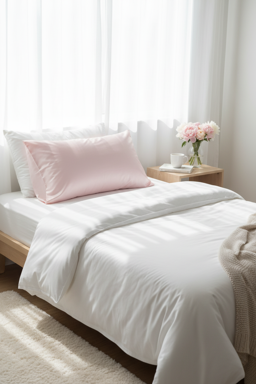 Satin Silk Pillowcase — Anti-Frizz, Skin-Friendly Luxury Pillow Cover